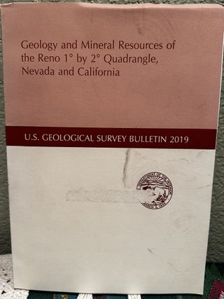 Item #5565538 Geology and Mineral Resources of the Reno 1º by 2º Quadrangle, Nevada and...
