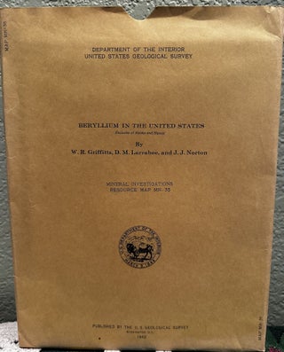 Item #5565555 Beryllium in the United States, Exclusive of Alaska and Hawaii, Mineral...
