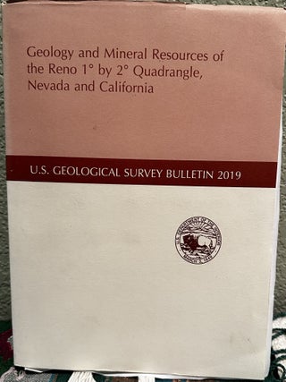 Item #5565841 Geology and Mineral Resources of the Reno 1º by 2º Quadrangle, Nevada and...