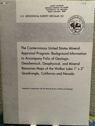Item #5566040 The Conterminous United States Mineral Assessment Program: Background Information...