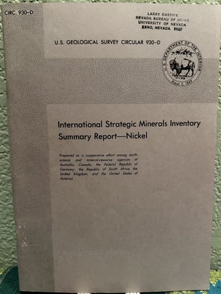 Item #5566045 International Strategic Minerals Inventory Summary Report -- Nickel, U.S....