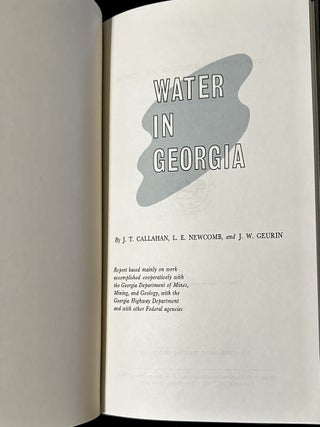 Water in Georgia. U.S.G.S. Water-Supply Paper 1762