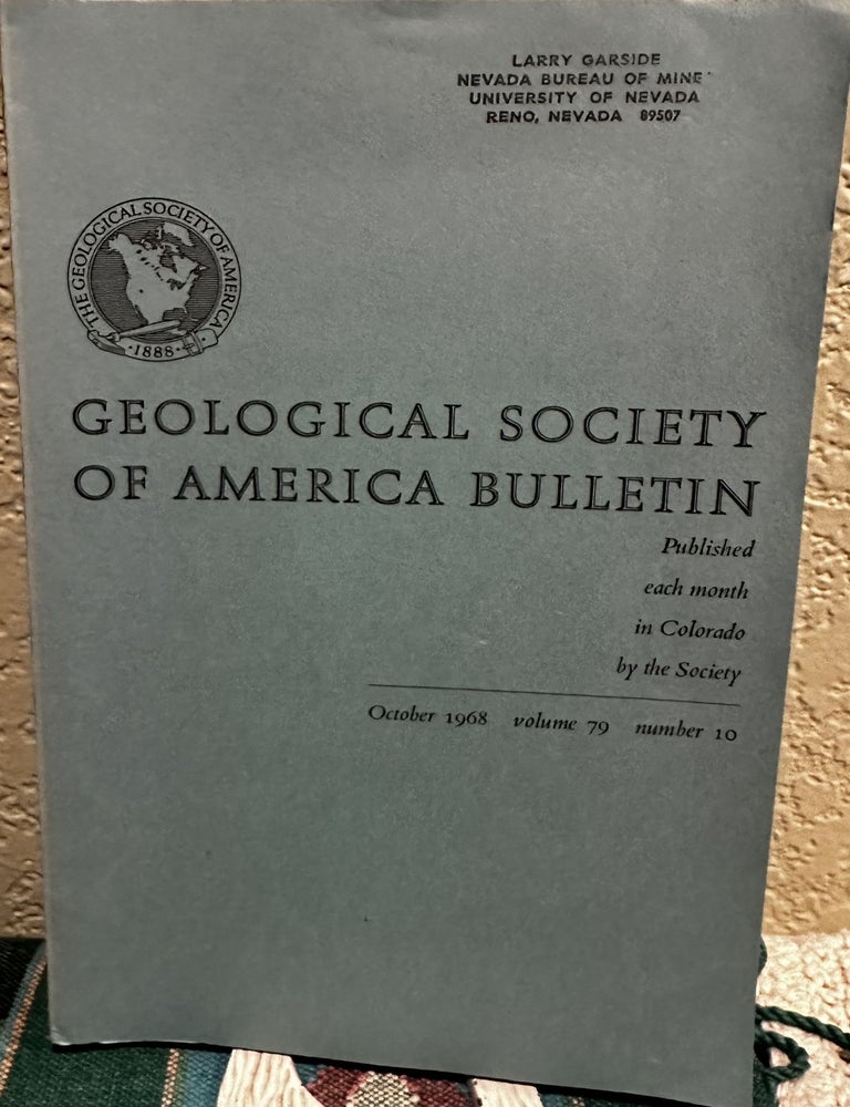Item #5566241 Geological Society of America Bulletin, October 1968 Volume 79 Number 10. Geological Society of America Bulletin.