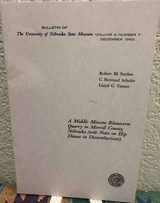 Faunal List of the Oredonts from Nebraska, A Middle Micone Rbinoceros Quarry in Morrill County, Nebraska, Paleontologic Investigations at Big Bone Lick State Park.