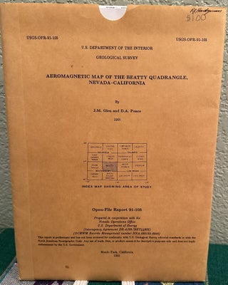 Item #5567287 Aeromagnetic Map of the Beatty Quadrangle, Nevada-California USGS-OFR-91-105. J. M....