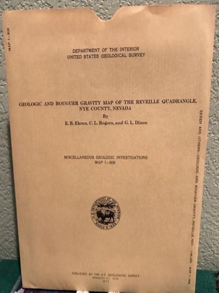 Item #5567299 Geologic and Bouguer Gravity Map of the Reveille Quadrangle, Nye County, Nevada Map...