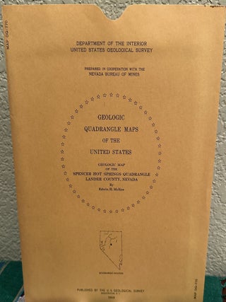 Item #5567303 Geologic Map of the Spencer Hot Springs Quadrangle, Lander County, Nevada; Map...