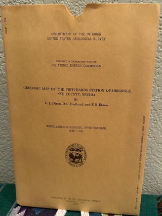 Item #5567308 Geologic Map of the Pritchards Station Quadrangle, Nye County, Nevada; Map I-728....