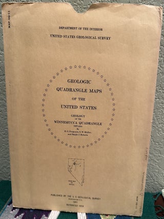 Item #5567310 Geology of the Winnemucca Quadrangle Nevada; Map GQ-11. H. G. Ferguson, S. W.,...