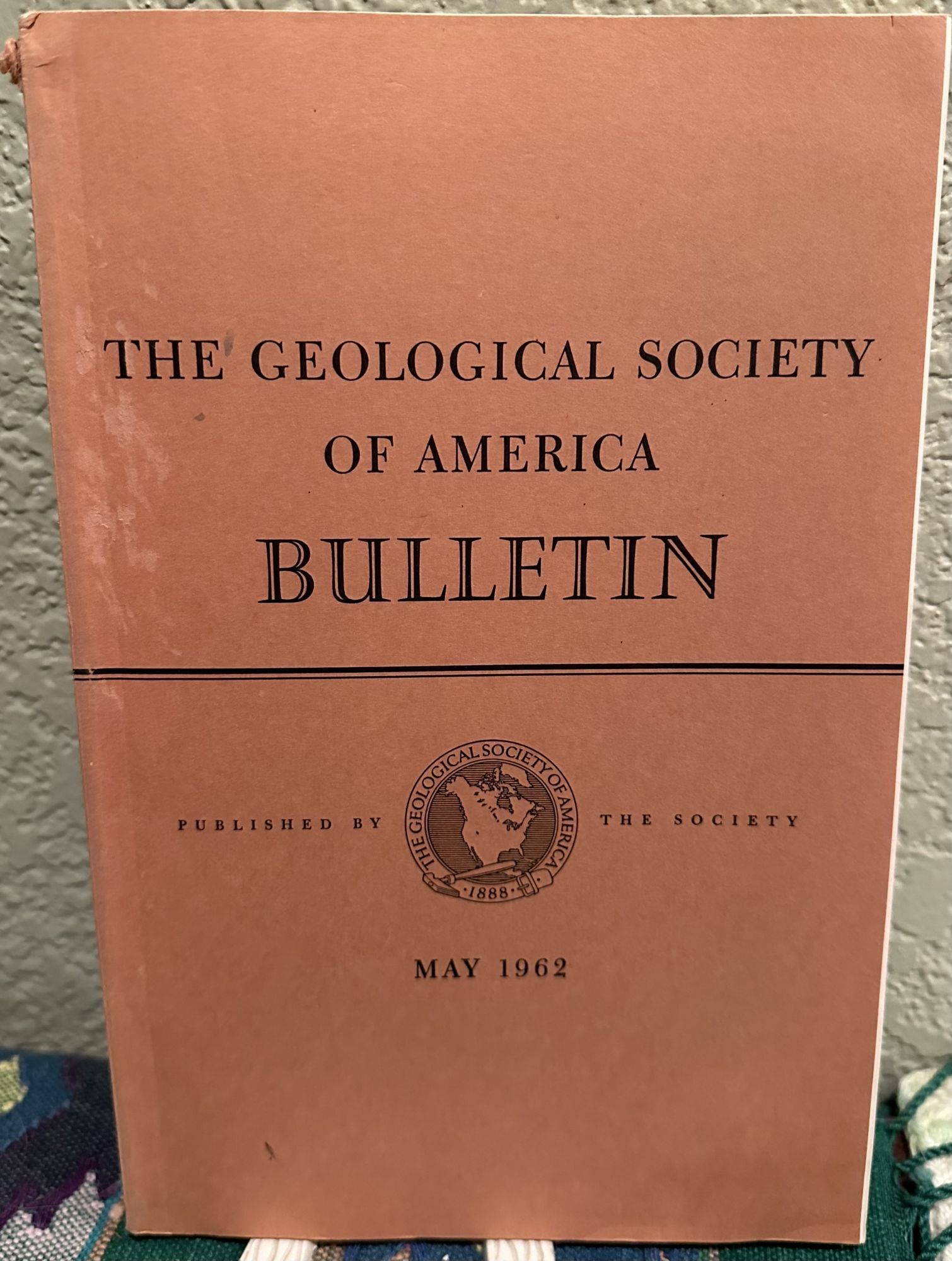 The Geological Society of America bulletin May 1962, Vol. 73, No. 5. Agnes Creagh.