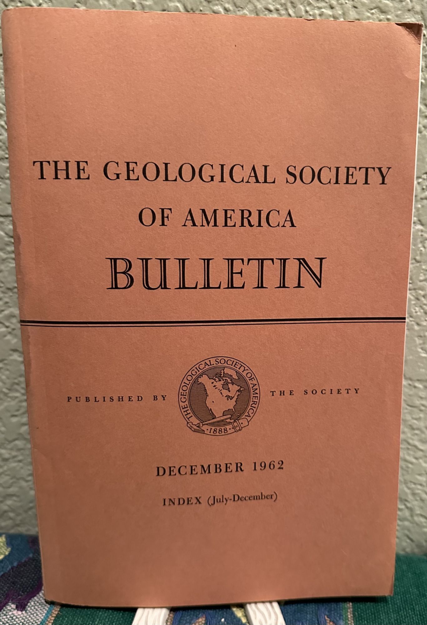The Geological Society of America Bulletin December 1962, Vol. 73, No. 12. Agnes Creagh.