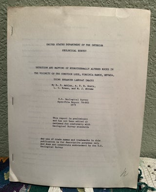 Item #5567512 Detection and Mapping of Hydrothermally Altered Rocks in the Vicinity of the...