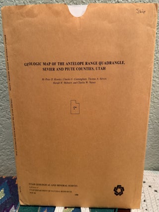 Item #5567679 Geologic Map of the Antelope Range Quadrangle, Sevier and Piute Counties, Utah, Map...