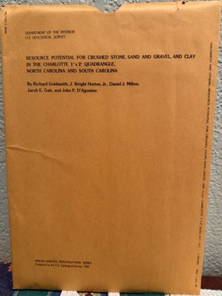 Item #5567773 Resource Potential for Crushed Stone, sand and Gravel, and Clay in the Charlotte...