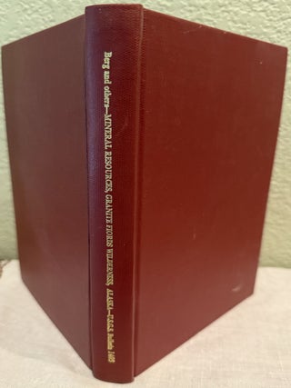 Item #5568023 Mineral Resources of the Granite Fiords Wilderness Study Area, Alaska. Henry C....