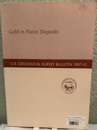 Item #5568073 Gold in Placer Deposits Chapter G; Gold Placers and Gold Deposits in the Virginia...