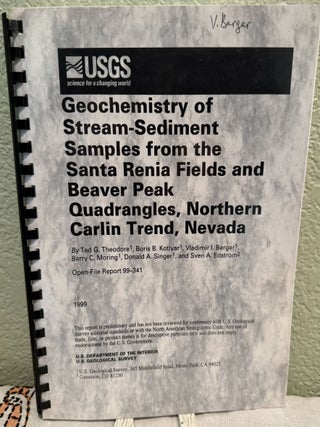 Item #5568152 Geochemistry of Stream-Sediment Samples from the Santa Renia Fields and Beaver Peak...