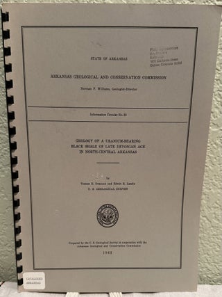 Item #5568209 Geology of a Uranium-Bearing Black Shale of Late Devonian Age in North-Central ...