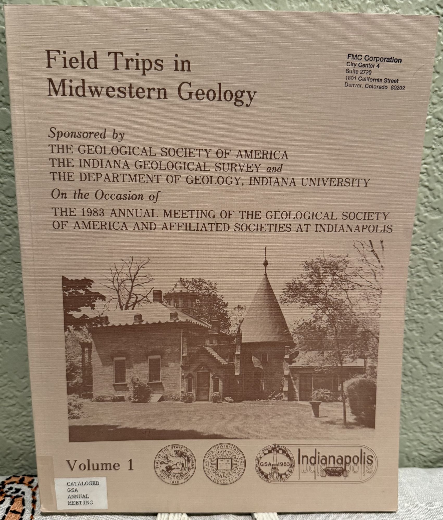 Field Trips in Midwestern Geology Volume 1. Robert H. Shaver, andJack A. Sunderman.