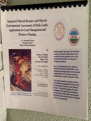 Item #5568659 Integrated Mineral-Resource and Mineral-Environmental Assessments of Public Lands:...