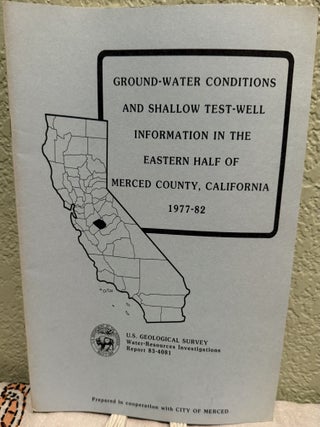 Item #5568746 Ground-Water Conditions and Shallow test-Well Information in the Eastern Half of...
