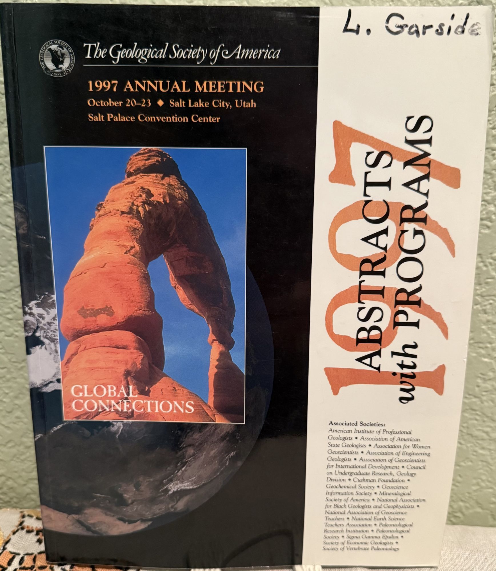 1997 Annual Meeting October 20-23 Salt Lake City, Utah, Global ...