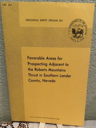 Item #5569513 Favorable Areas for Prospecting Adjacent to the Roberts Mountains Thrust in...