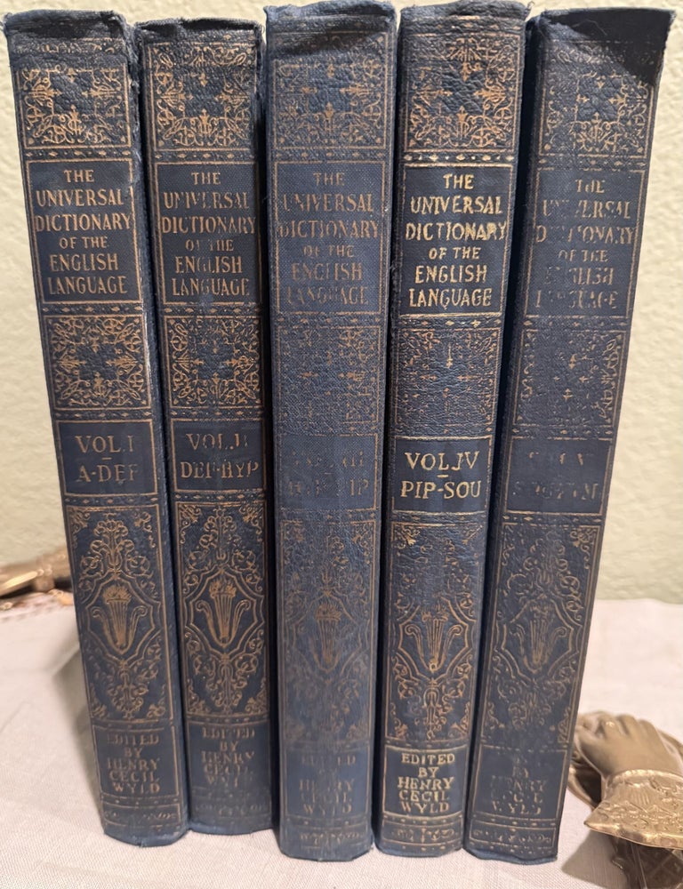 Item #5569599 Universal Dictionary of the English Language Chicago 5 Volume Set. Henry Cecil Wyld.