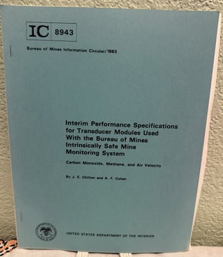 Item #5569688 Interim Performance Specifications for Transducer Modules Used With the Bureau of...