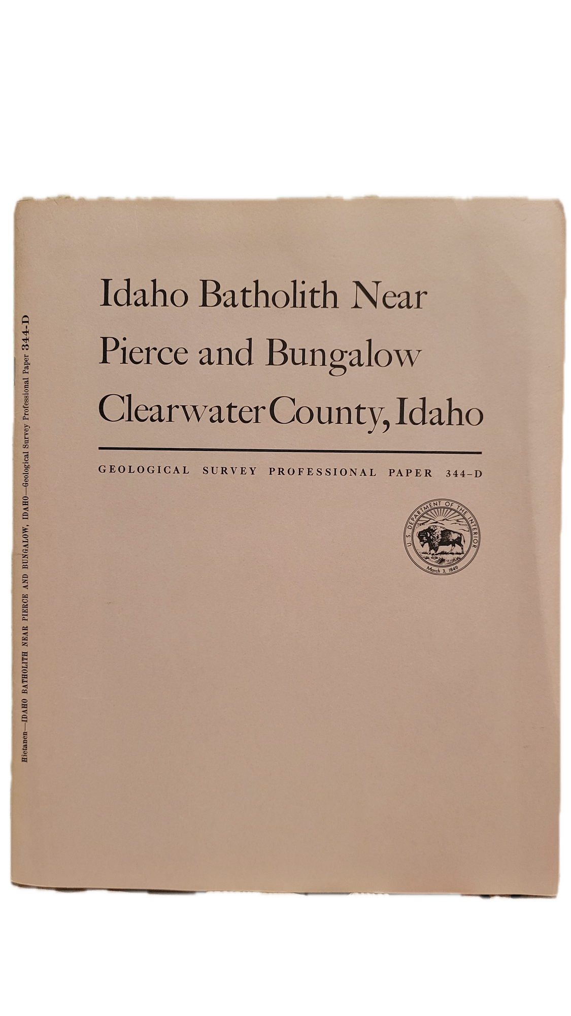 Idaho Batholith near Pierce and Bungalow, Clearwater County, Idaho Metamorphic and Igneous Rocks. Anna Hietanen.