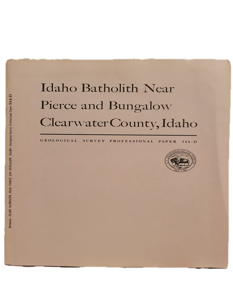 Item #5569757 Idaho Batholith near Pierce and Bungalow, Clearwater County, Idaho Metamorphic and Igneous Rocks Along the Northwest Border Zone of the Idaho Batholith. Anna Hietanen.