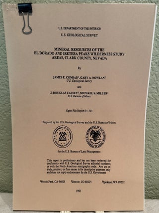 Item #5569989 Mineral Resources of Additions to the El Dorado and Ireteba Peaks Wilderness Study...