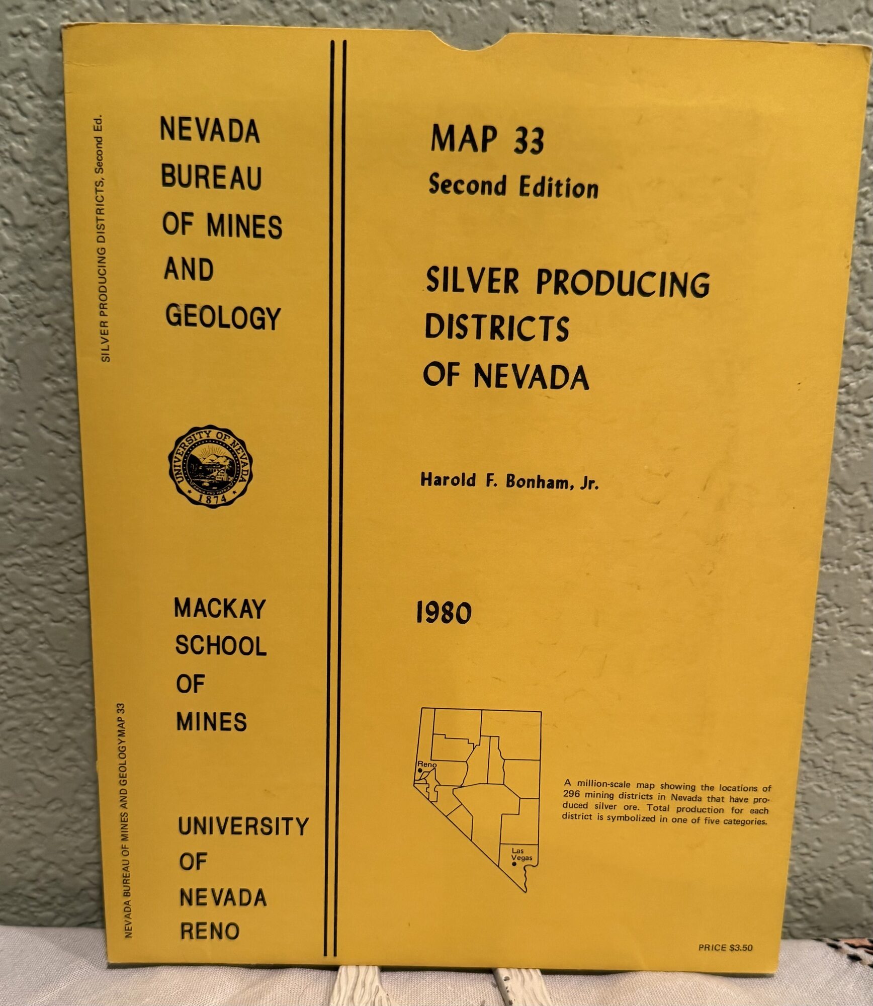 Silver Producing Districts of Nevada, Map 33. Harold F. Bonham.