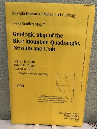 Item #5570255 Geologic Map of the Rice Mountain Quadrangle, Nevada and Utah, Field Studies Map...