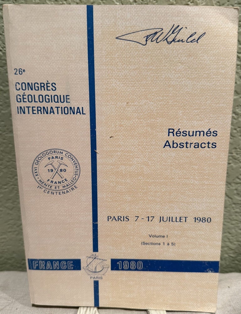 Item #5570678 26&ordm; Congres Geologique International Resumes Abstracts; Vol I-III