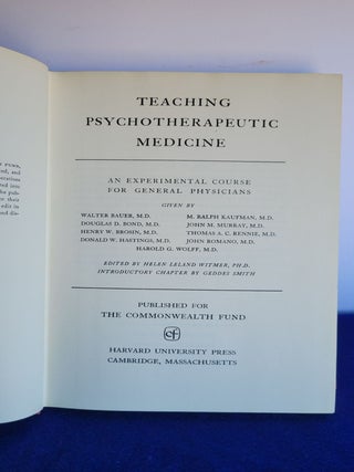 Teaching Psychotherapeutic Medicine