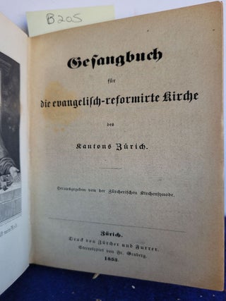 Gefangbuch Fur Die Evangelifch Reformirte Kirche Des Rantons Zurich