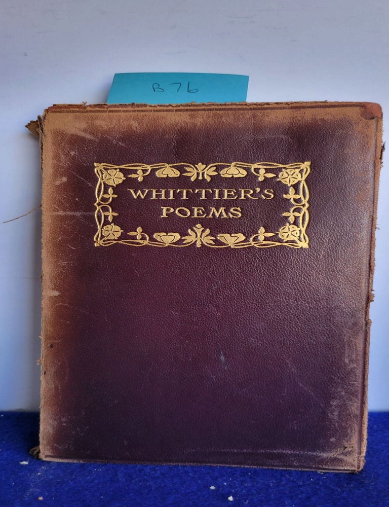 Item #B76 Whittier's Poems. John Greenleaf Whittier.