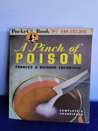 Item #BB30 A Pinch of Poison. Frances, Richard Lockridge