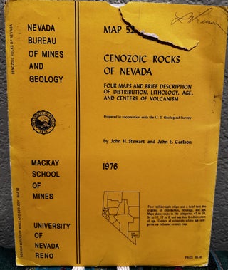 Item #D101 Cenozoic Rocks of Nevada Map 52 Nevada Bureau of Mines and Geology. John H. Stewart...