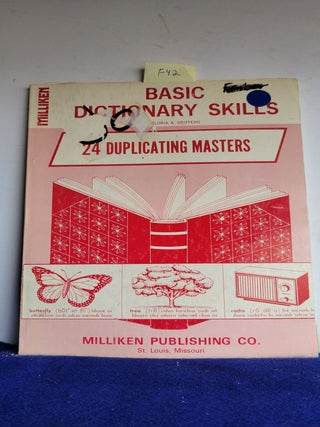 Item #F42 Basic dictionary skills (Milliken duplicating book). Gloria A. Griffero