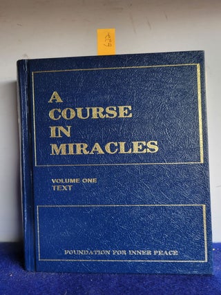 Item #G22 A Course in Miracles Volume One Text. Foundation for Inner Peace