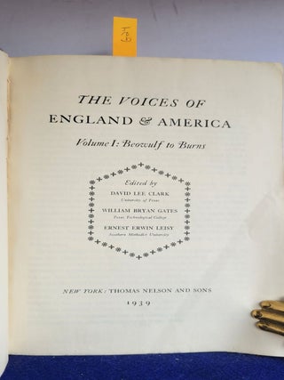 The Voices of England & American Volume I: Beowulf to Burns