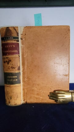 Item #H213 Commentaries on American Law. James Kent