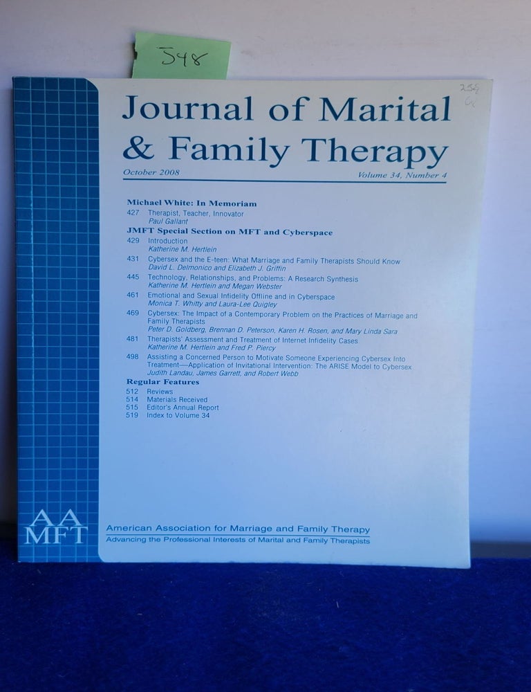 Item #J48 Journal of Marital & Family Therapy : October 2008, Volume 34, Number 24