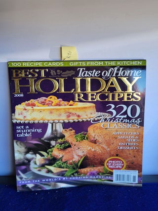 Item #K40 Taste of Home. Best Taste of Home Holiday Recipes 2008