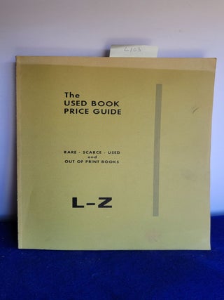 Item #L103 The Used Book Price Guide L-Z. Mandesville Mildred S
