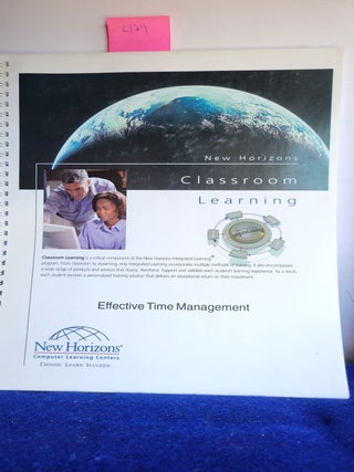 Item #L124 New Horizons Classroom Learning Effective Time Management. New Horizons