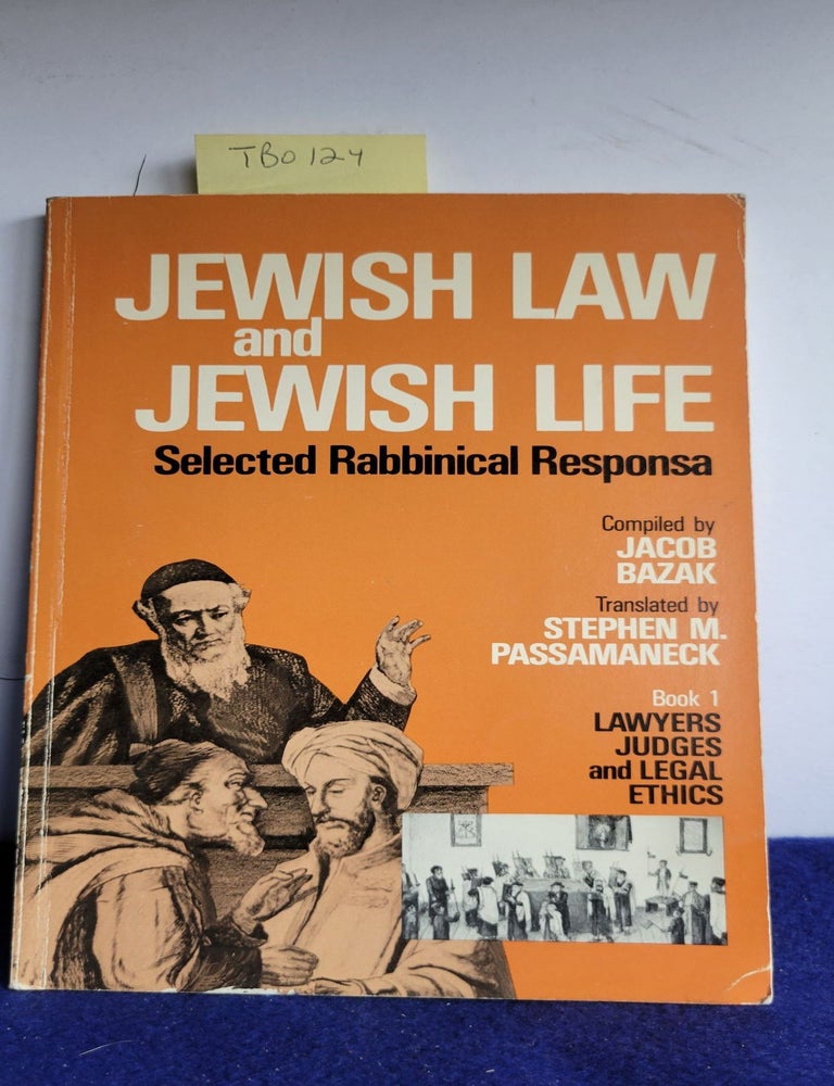 Item #TB0124 Jewish law and Jewish Life Selected Rabbinical Responsa Book 1